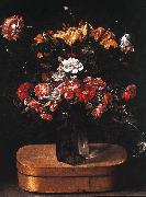 Jacques Linard, Bouquet on Wooden Box